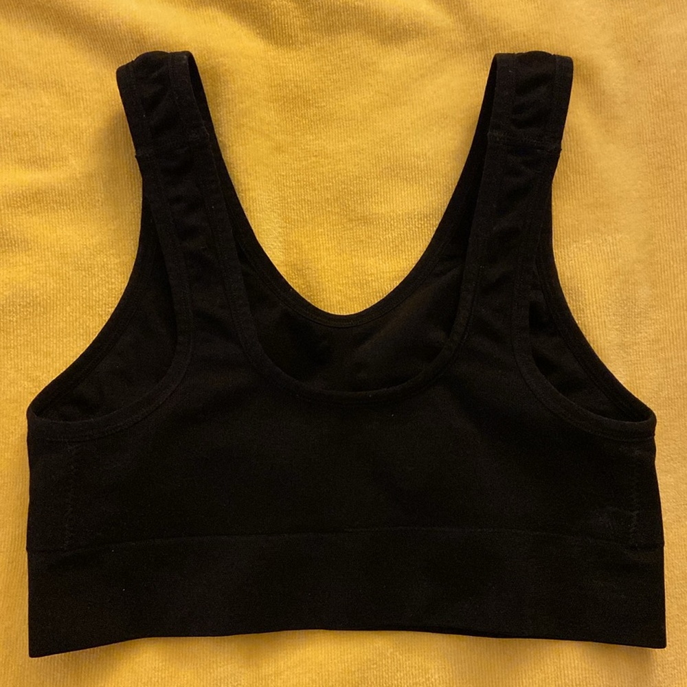 LIKE NEW Sports Bra 32B XS black gym workout sports - Picture 2 of 3